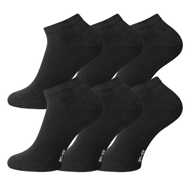 6 Paar TippTexx 24 GOTS Sneakersocken mit Bio-Baumwolle